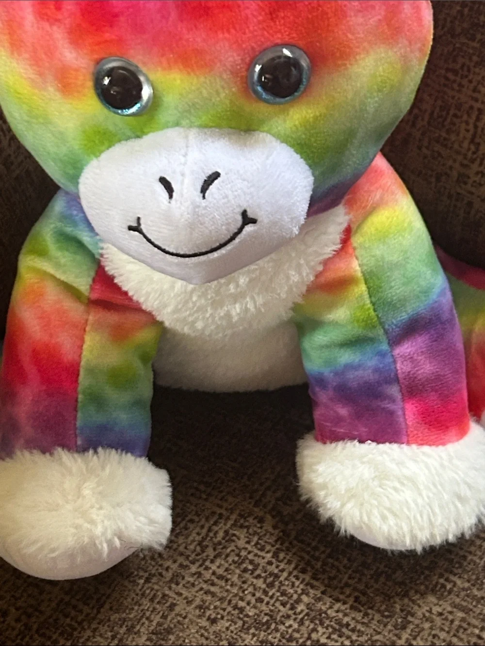 Rainbow Plush Unicorn Stuffed Toy - Multicolor. 14” Tall